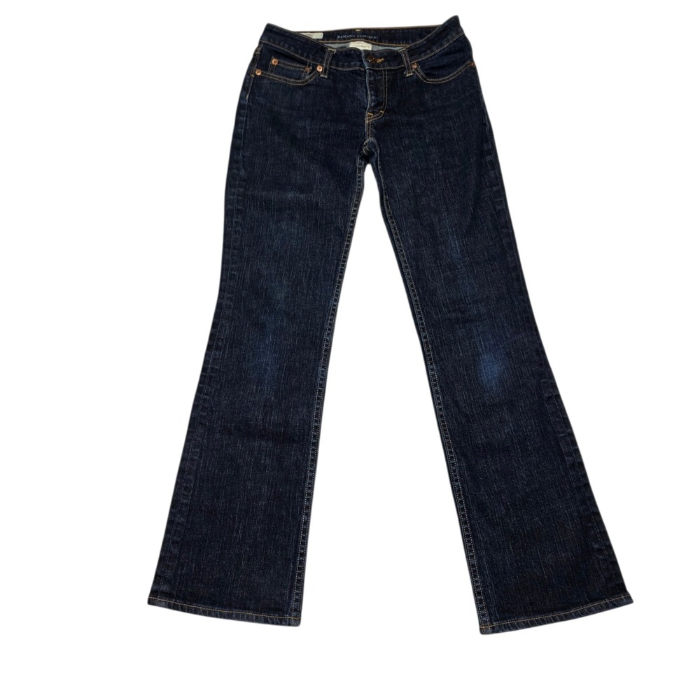 Banana Republic Classic Boot Cut Women 4 Dark Wash Stretch Denim Jeans